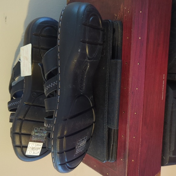 New With Tags Women's Skechers Luxe Form Slip On Wedge Sandals Black Sz 7 - Picture 9 of 16